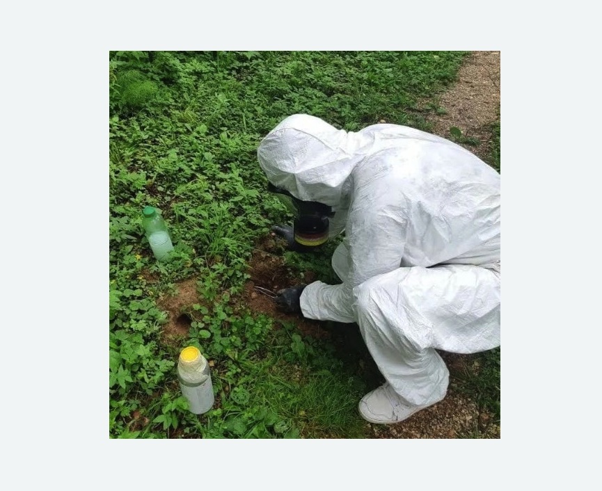 уничтожение кротов на участке в Сорочинске